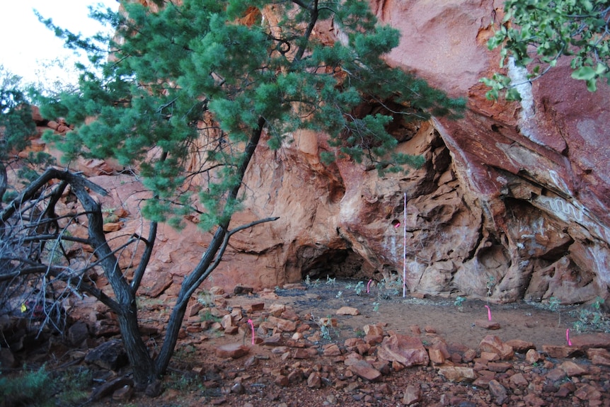 A rock shelter.