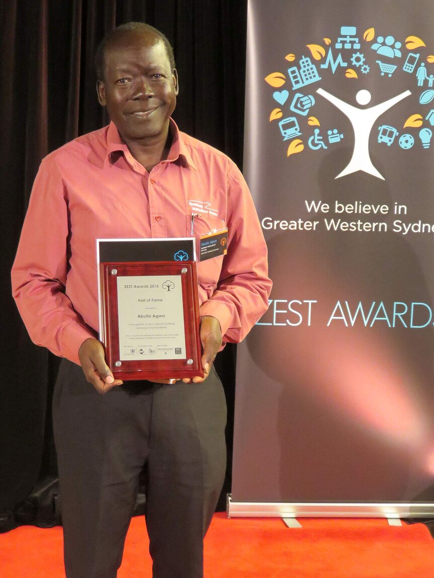 Abulla Agwa winning the 2016 ZEST Award