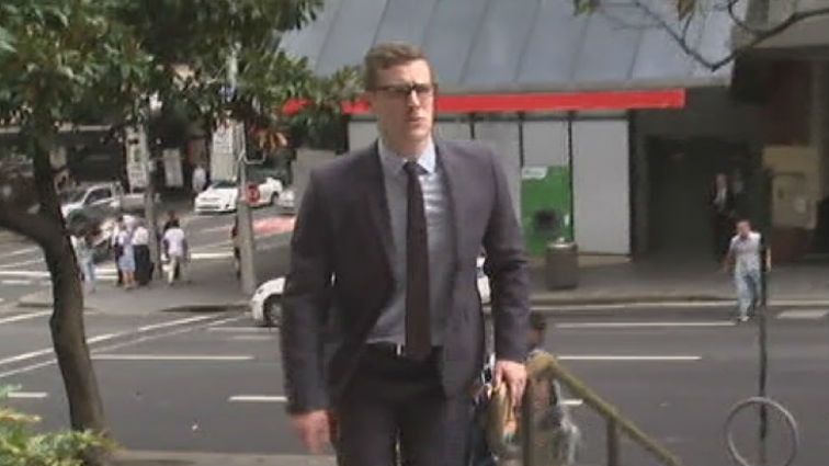 Alexander Gall arriving at court.