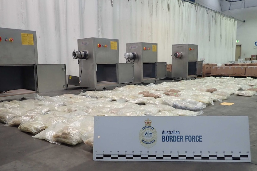 The 496kg of methamphetamine seized by police in Sydney