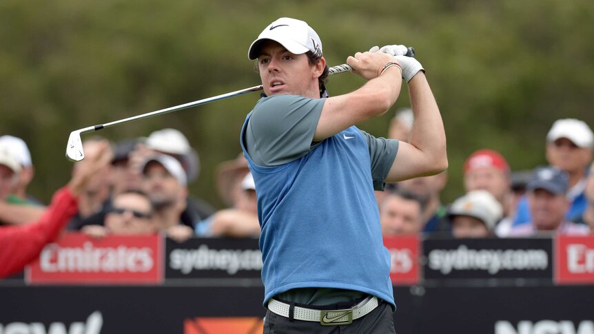 Rory McIlroy hits form at the Australian Open