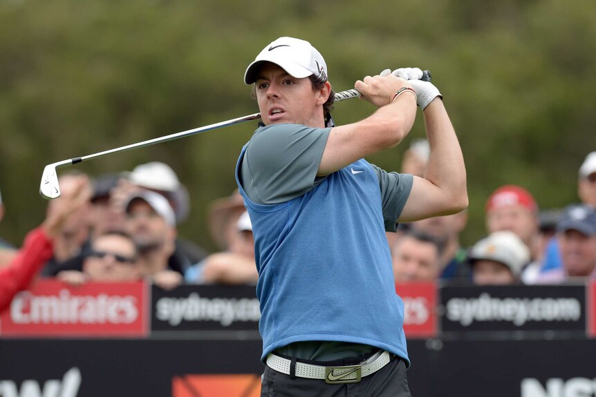 Rory McIlroy hits form at the Australian Open