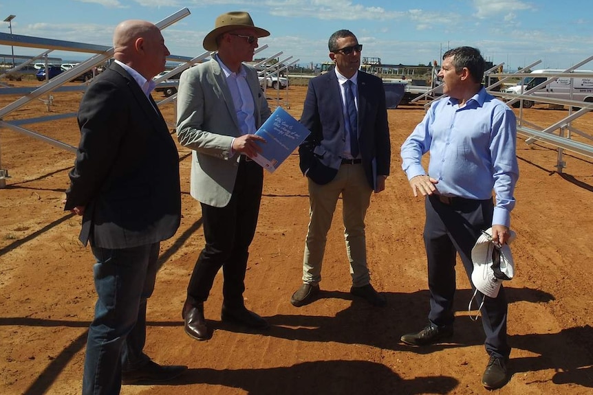 Eddie Hughes, Premier Jay Weatherill,  Tom Koutsantonis and Colin Gillam.