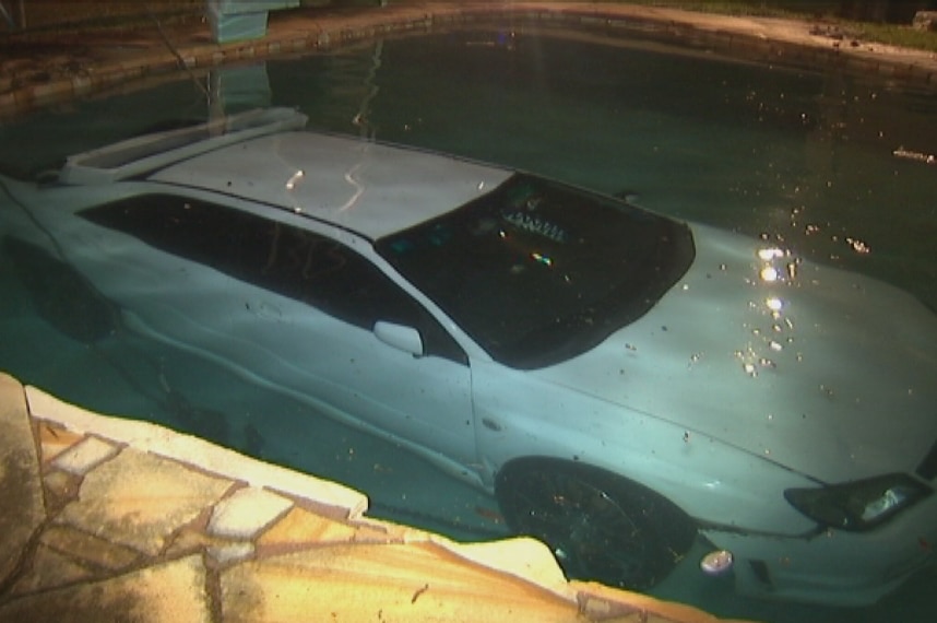 Car submerged in pool at Sunnybank Hills house on Brisbane's southside