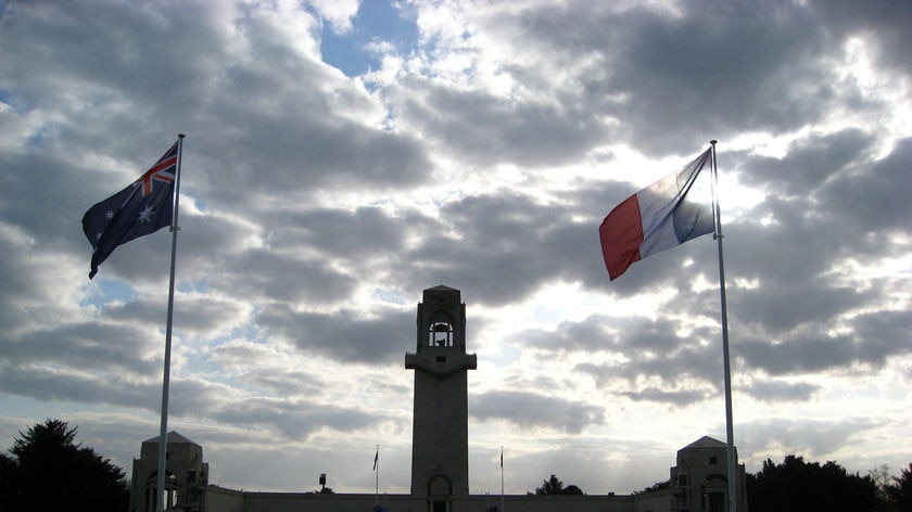 Australian National Memorial at Villers-Bretonneux on April 24, 2008