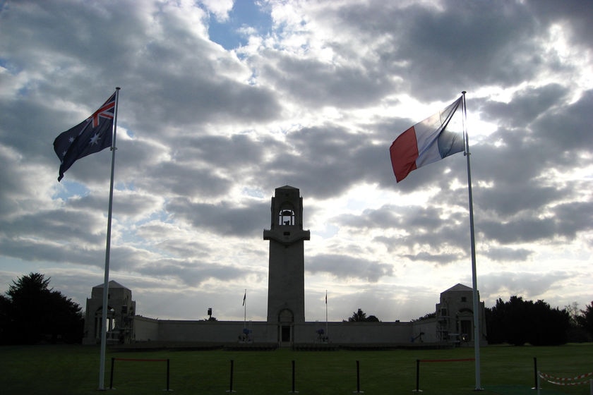 Australian National Memorial at Villers-Bretonneux on April 24, 2008