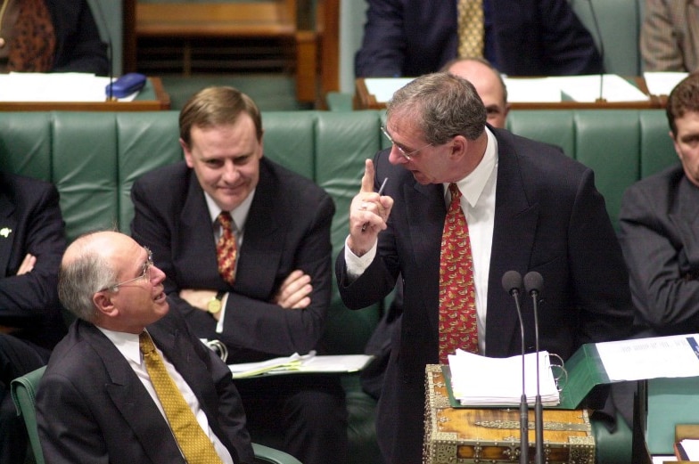 John Fahey in parliament.