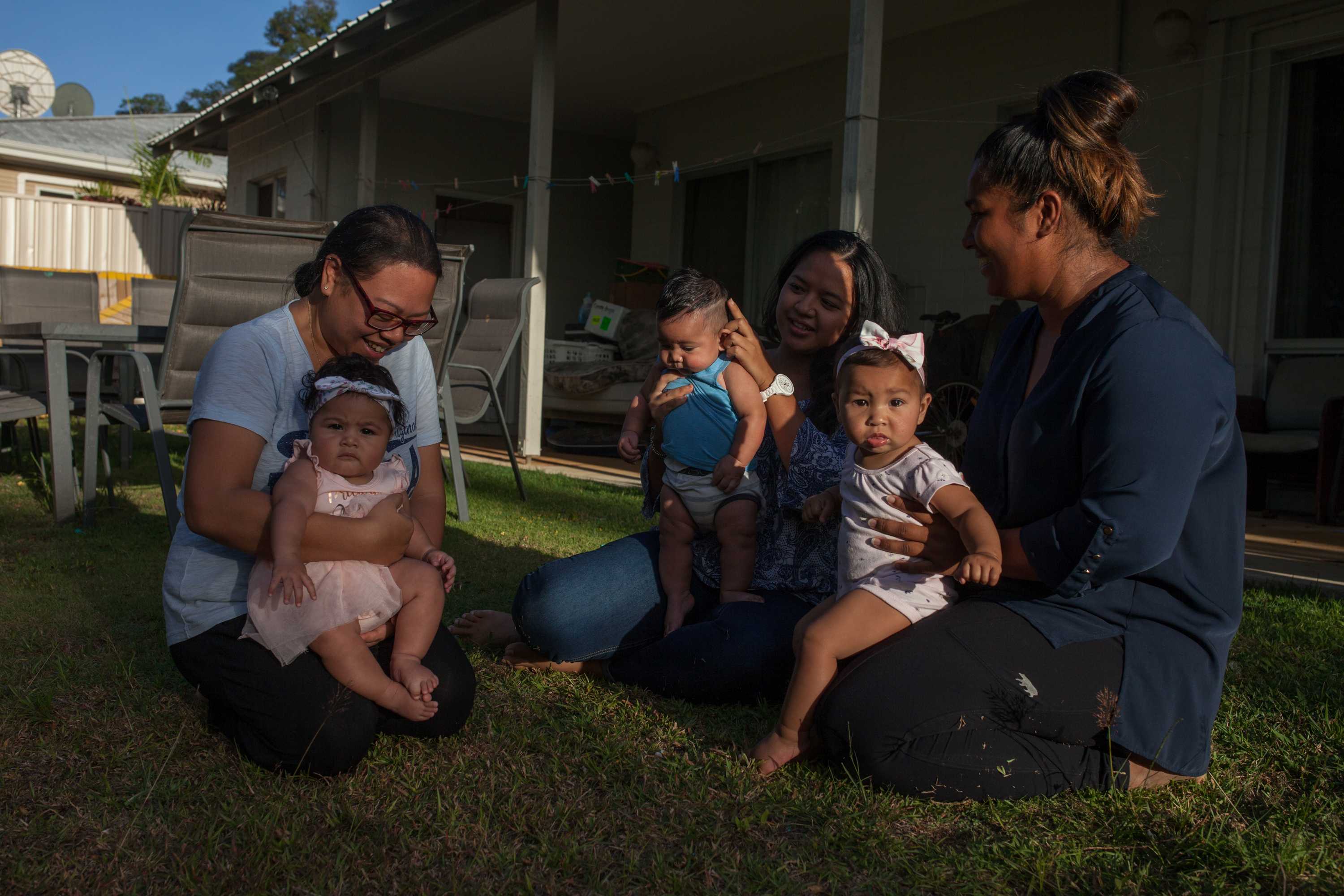 Christmas Island mum Vanessa Goh with her young daughter Tahlie.