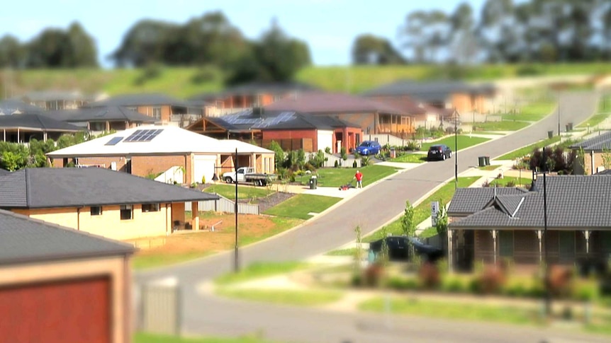 Houses in suburbia