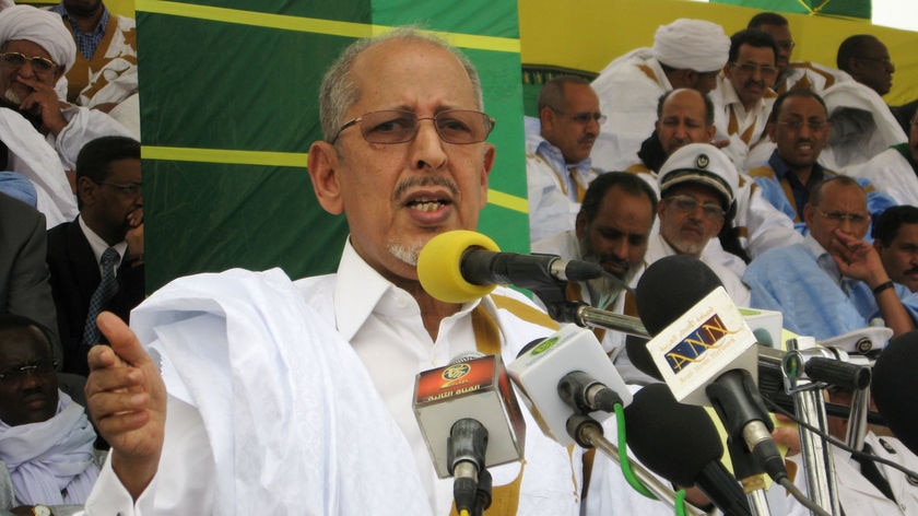 Seized: Mauritania's President Sidi Mohamed Ould Cheikh Abdallahi.