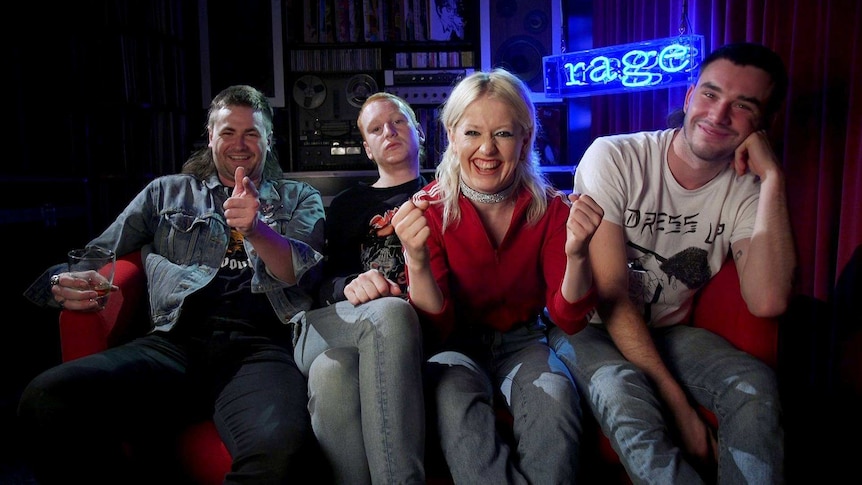 Amyl and The Sniffers guest program Rage - ABC Rage