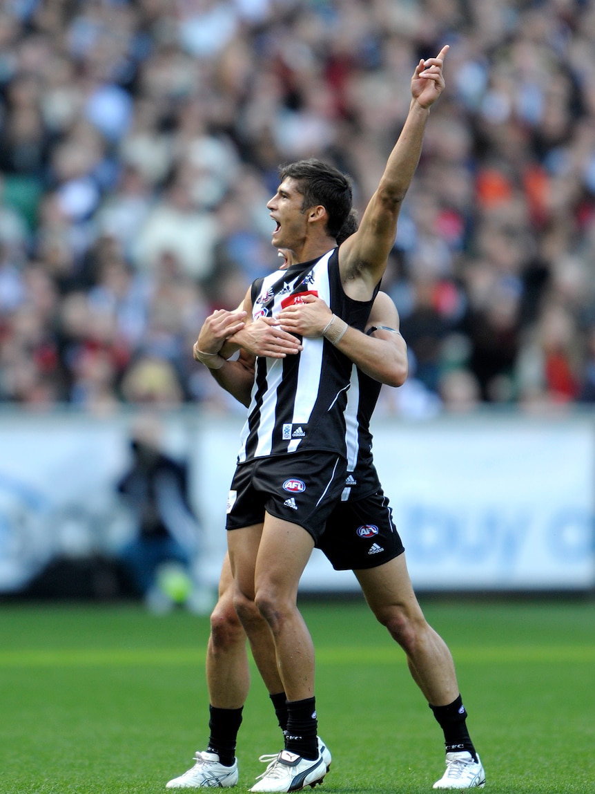 Sharrod Wellingham was the beneficiary of a tough goal-line call in the 2011 grand final.