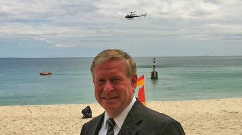 Premier Colin Barnett at Cottesloe Beach