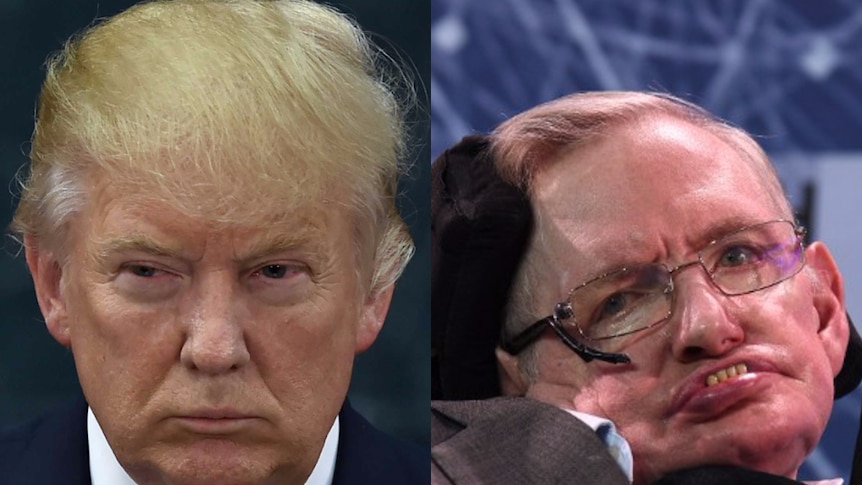 Stephen Hawking v trump