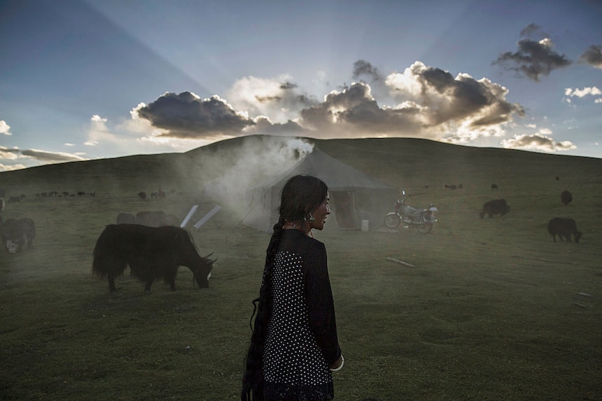 Ethnic Tibetan woman