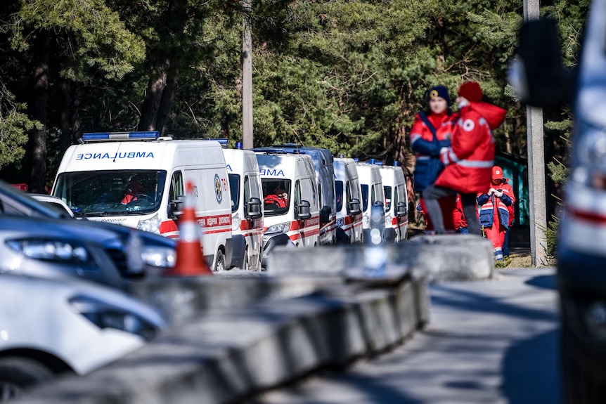 Ambulance convoy