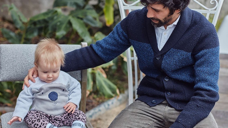 Brett Lee puts his arm around his baby daughter for a story about the hardest parts of being a parent.