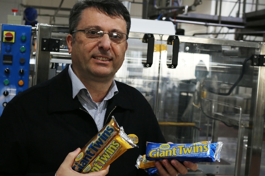 General Manager of Golden North, Peter Adamo, at the companies processing facility in Laura in South Australia