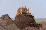 Rock at former uranium mine