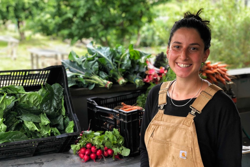 Urban farm Rachel Rubenstein on a farm in Melbourne