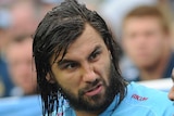 Potgieter on the sideline during the Waratahs' clash with the Brumbies