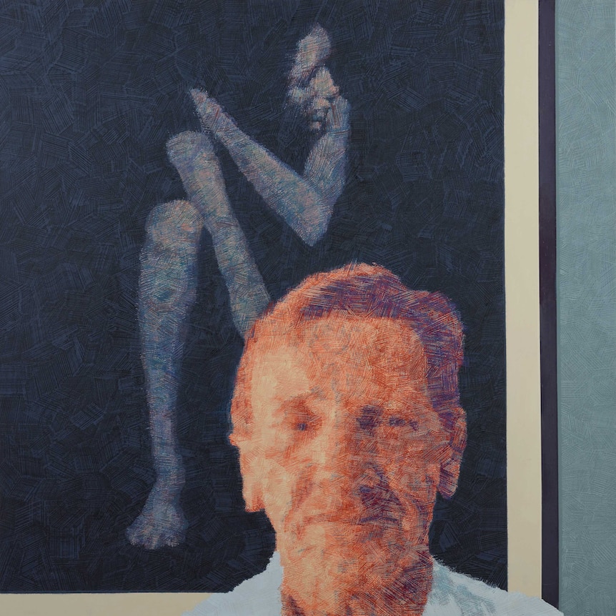 Archibald Prize 2019 painting of Edmund Capon, the former director of the Art Gallery of New South Wales