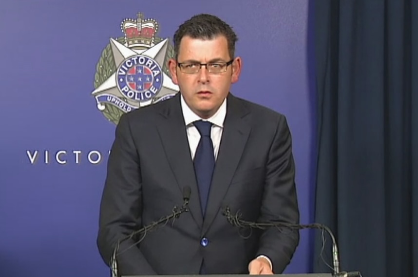 Daniel Andrews at Melb press conference on terror arrests