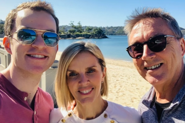 ABC national medical reporter Sophie Scott with her stepson Jesse and husband Phil.