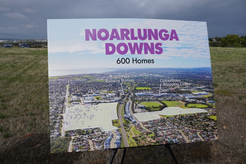 An artist's impression of a proposed housing development at Noarlunga Downs.