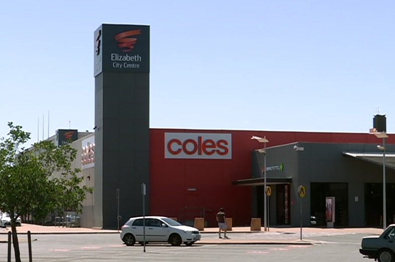 The outside car park at the Elizabeth Shopping Centre