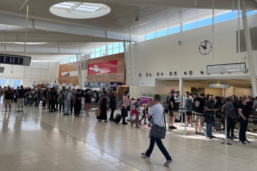 Adelaide Airport queues