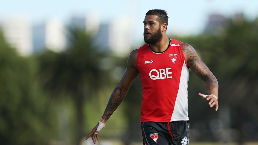 Playing it down ... Lance Franklin