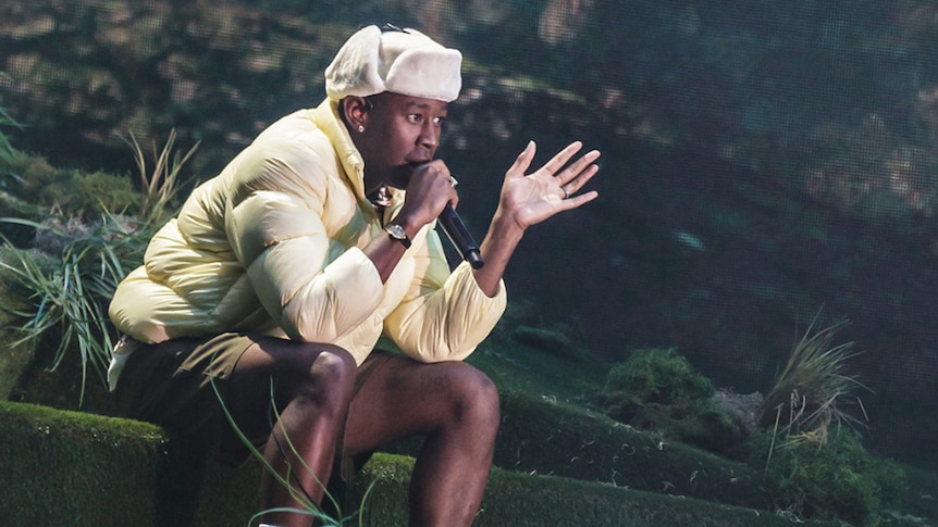 Tyler The Creator chats with the Splendour IN The Grass crowd, Sun 24 July 2022