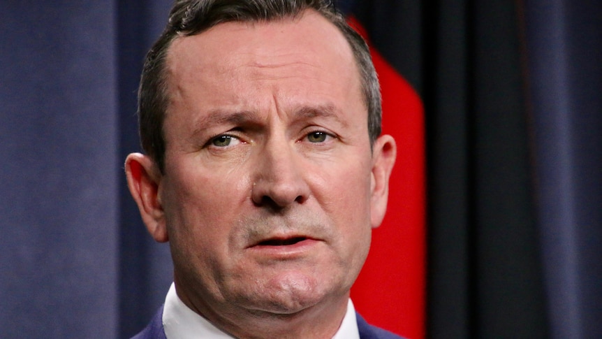 A close-up photo of WA Premier Mark McGowan.