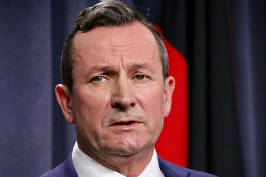 A close-up photo of WA Premier Mark McGowan.