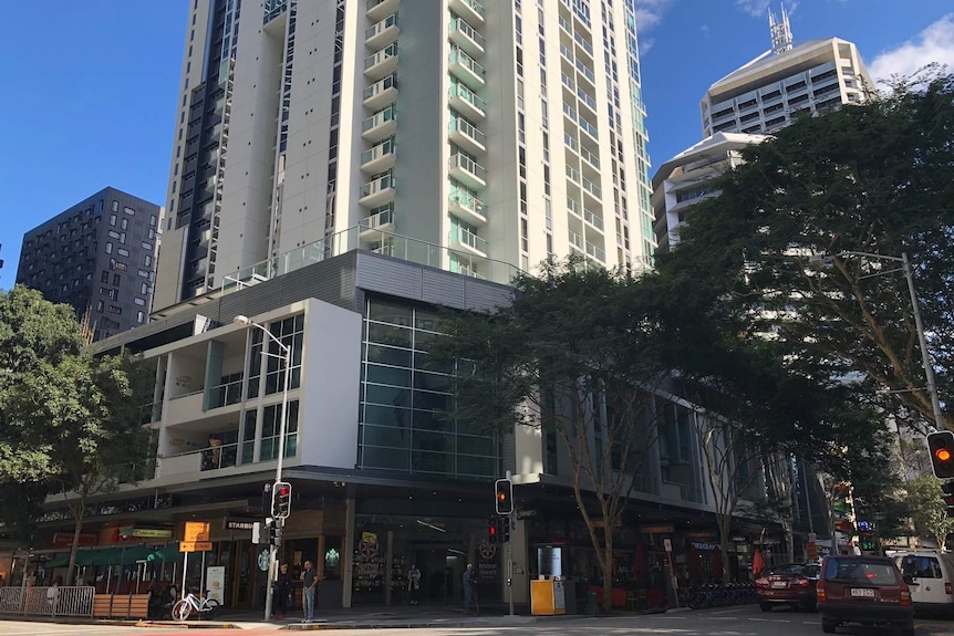 A residential tower in the Brisbane CBD
