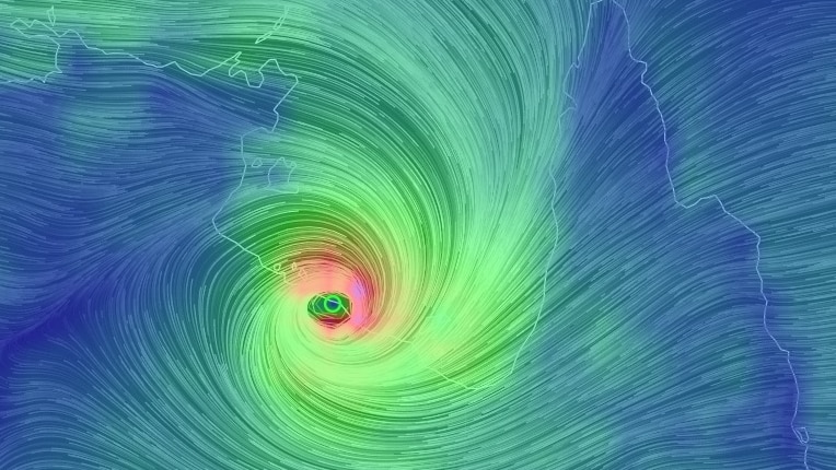 Cyclone map of Cyclone Trevor.