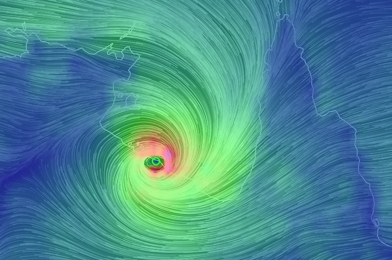 Cyclone map of Cyclone Trevor.