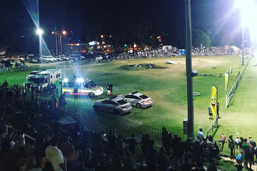 Instagram photos and police cars on Mount Gravatt Showgrounds