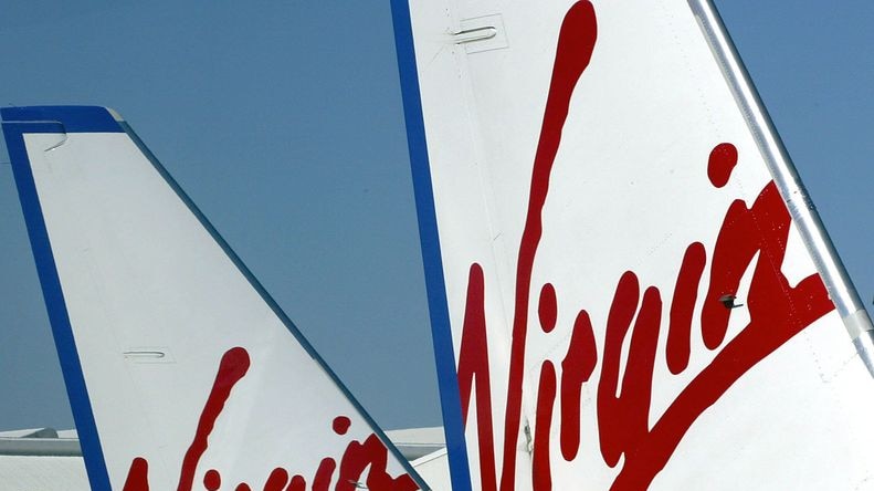 Virgin Blue passenger jets at Sydney Airport