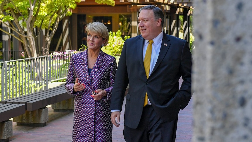 Foreign Minister Julie Bishop and US Secretary of State Mike Pompeo at the AUSMIN.