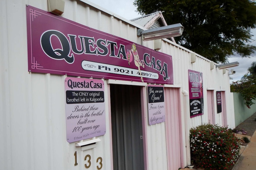 Outside the Questa Casa on Hay Street in Kalgoorlie