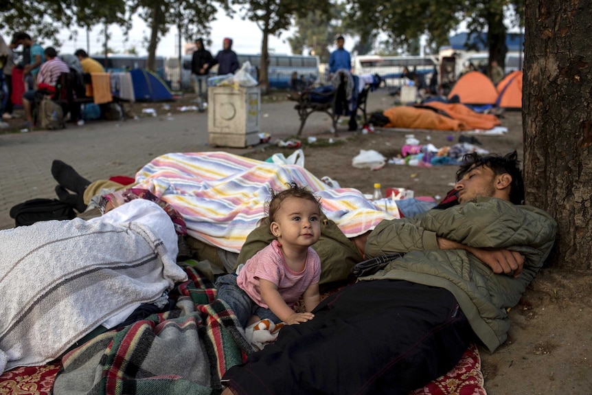 Asylum seekers in Belgrade