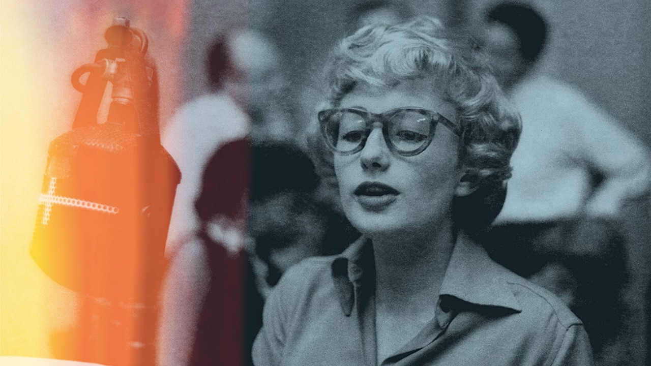 Blossom Dearie at the piano during her first recording session for Verve