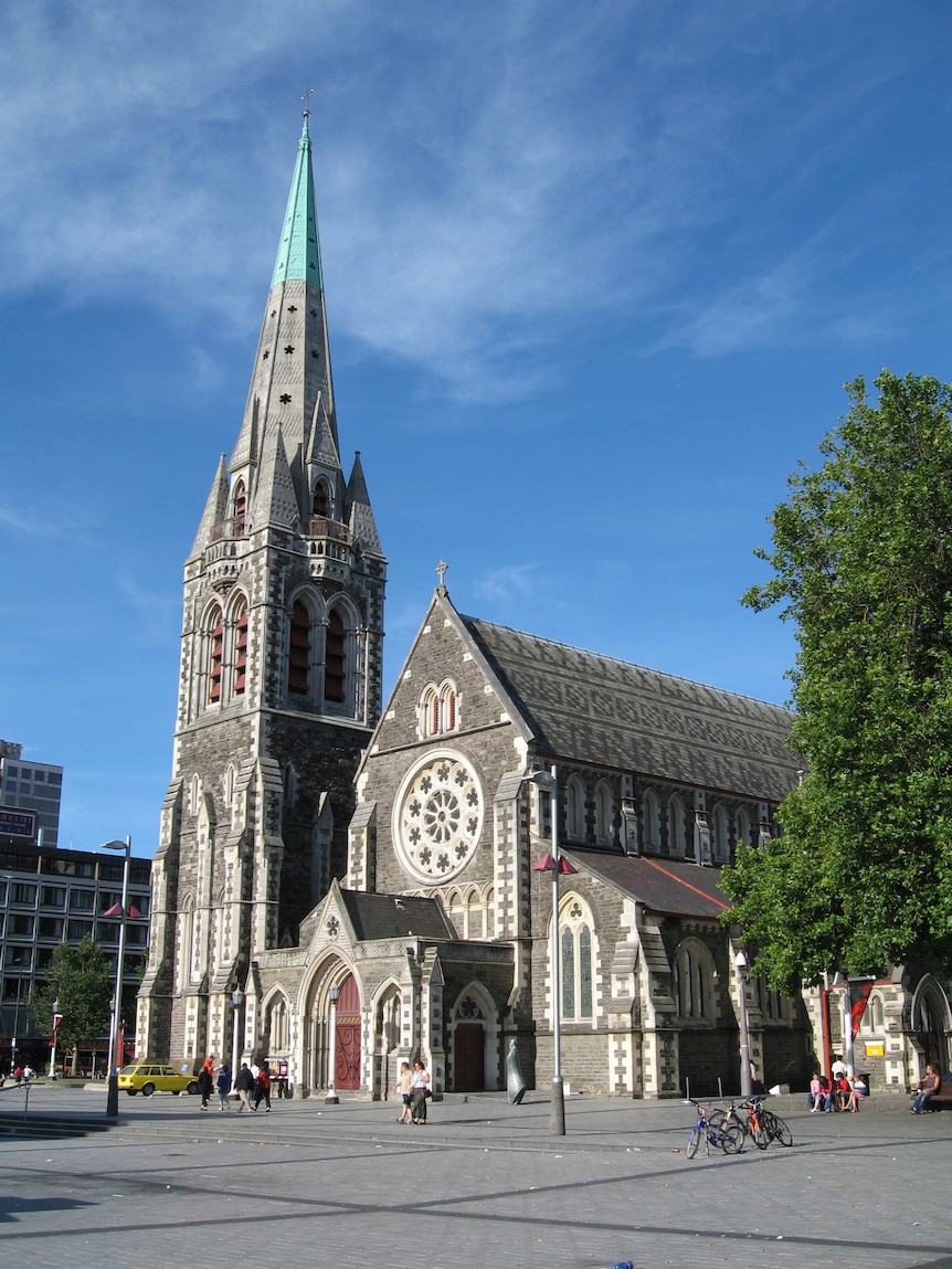 The Anglican cathedral in Christchurch.