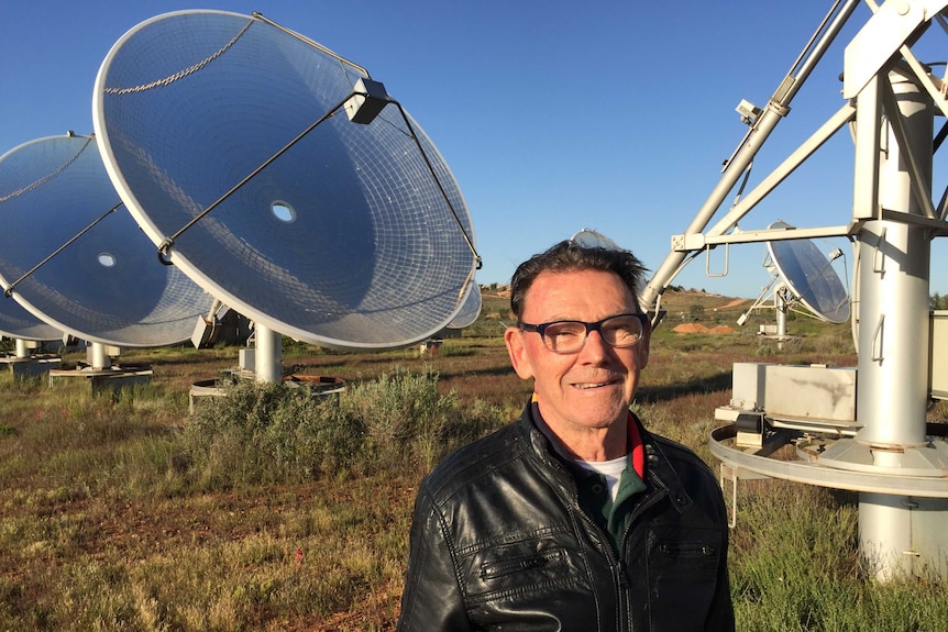 Bill Finney, operator of the solar farm in White Cliffs
