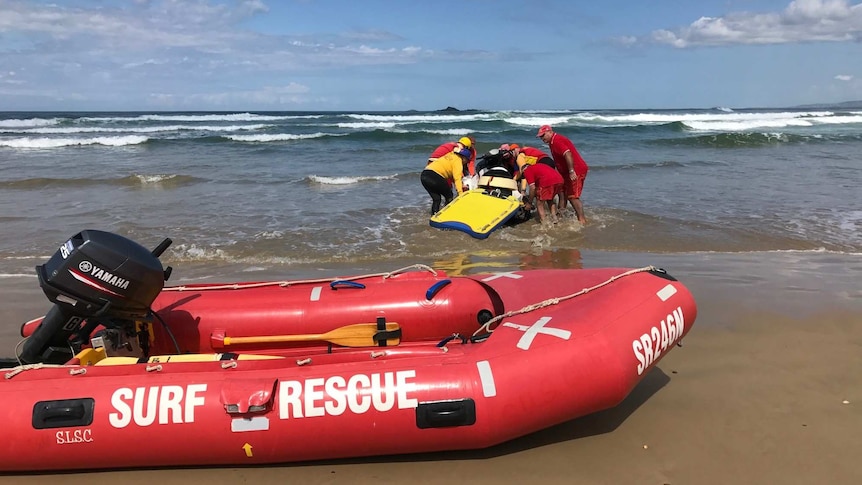 Surf Rescue crews assist with the extensive search for missing Sydney teen, Ali Mosawi.