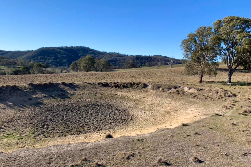 An empty dam.