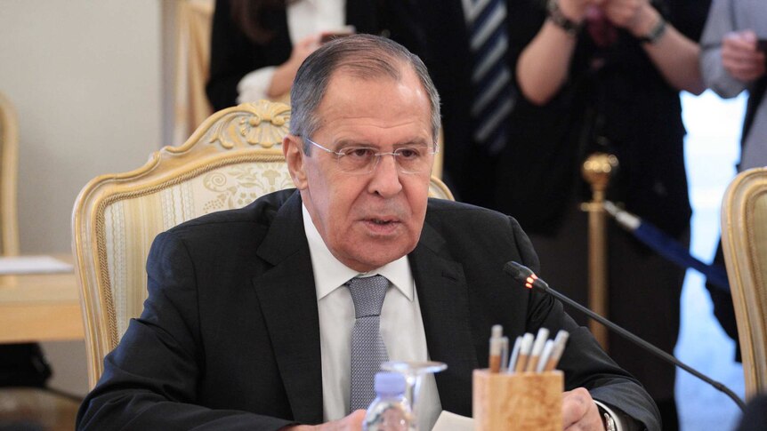Russia's Foreign Minister Sergei Lavrov.