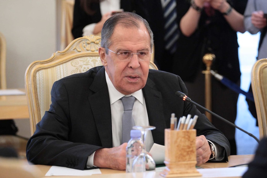Russia's Foreign Minister Sergei Lavrov.